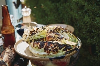 Grilled Cabbage with Chili Garlic Butter