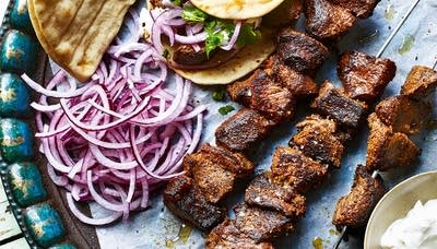 Spice-Marinated Beef Kebabs