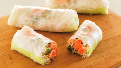 Smoked Salmon Summer Rolls