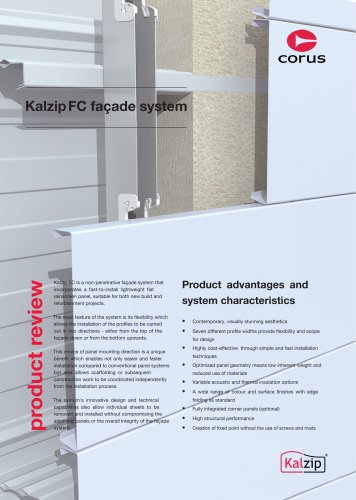 Kalzip FC façade system 