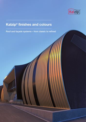 Kalzip Finishes and colours