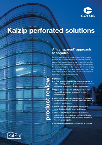 Kalzip perforated solutions