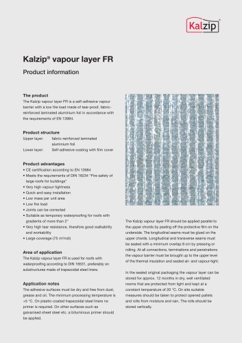 Kalzip® vapour layer FR