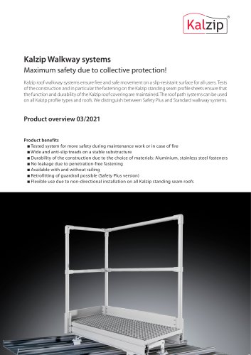 Kalzip Walkway systems