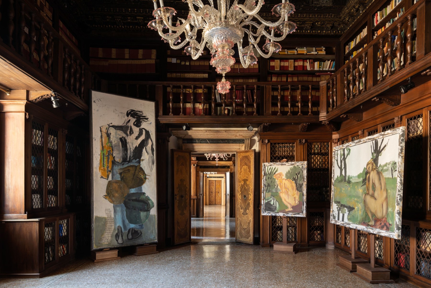 Installation view: Markus Lüpertz: Palazzo Loredan, Venice. 2022.