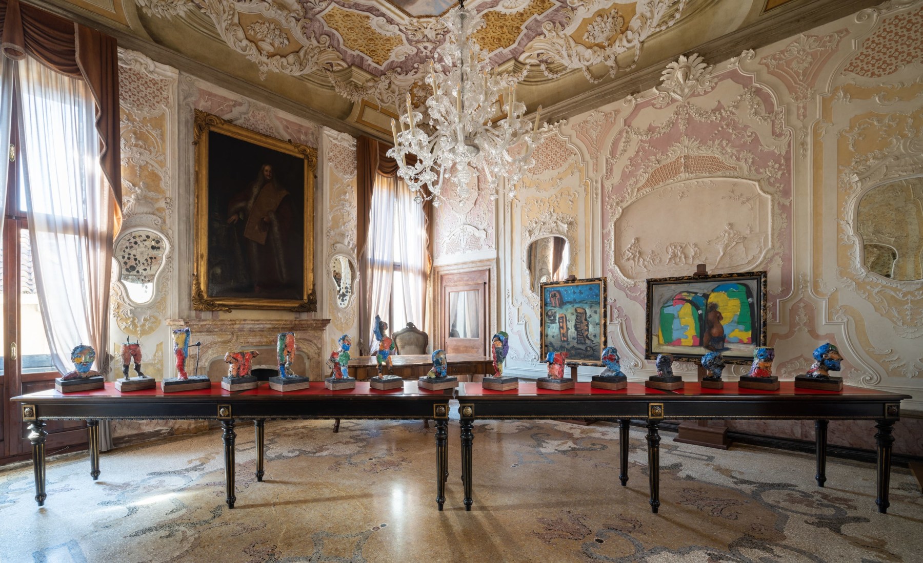 Installation view: Markus Lüpertz: Palazzo Loredan, Venice. 2022.