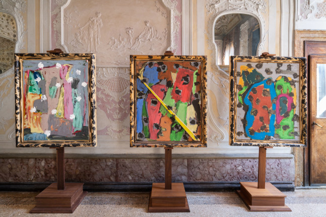 Installation view: Markus Lüpertz: Palazzo Loredan, Venice. 2022.