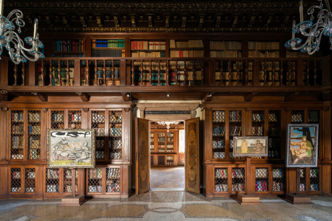 Installation view: Markus Lüpertz: Palazzo Loredan, Venice. 2022.