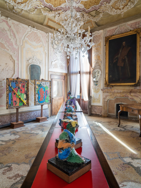 Installation view: Markus Lüpertz: Palazzo Loredan, Venice. 2022.