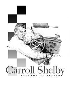 Carroll Shelby Portrait - Byron Chaney's Illustration and Design