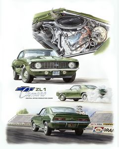 1969 ZL1 Camaro - Byron Chaney's Illustration and Design