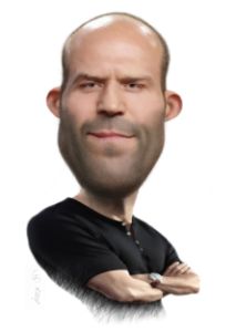 Jason Statham caricature - Alex Hook Krioutchkov