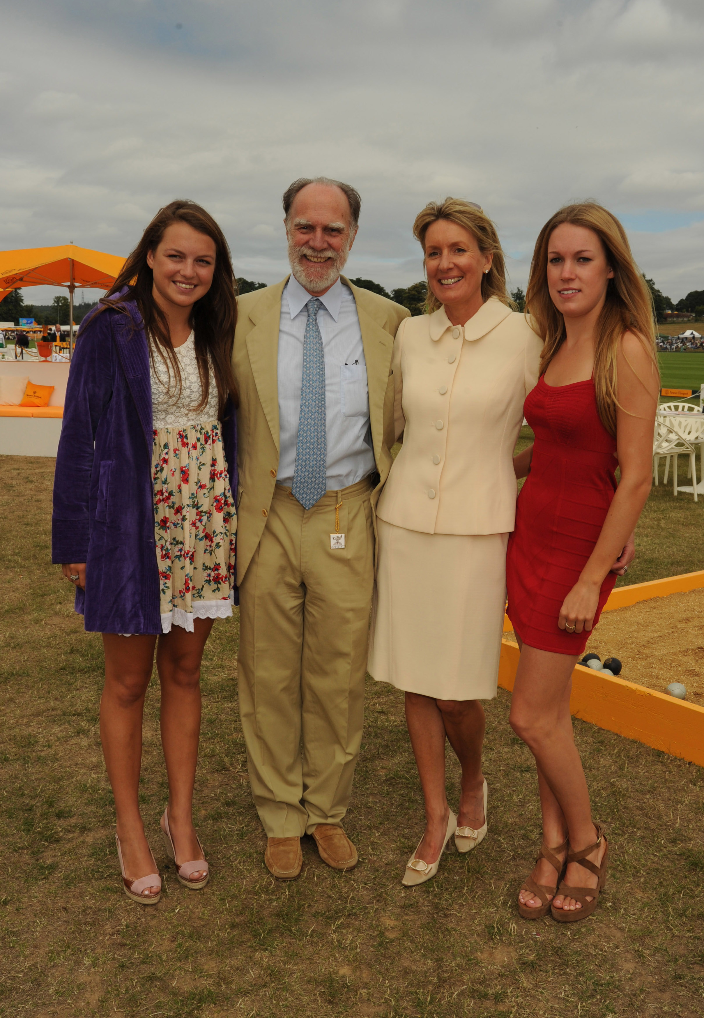 The Pearson parents with two of their daughters