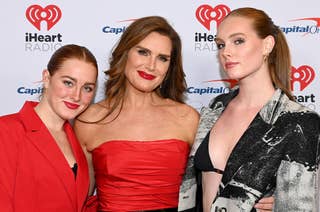 Brooke Shields with her daughters