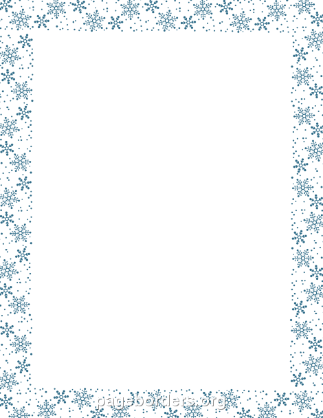 Snowflake Clipart Border