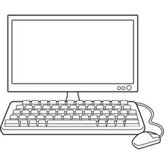 Desktop Computer Vector .