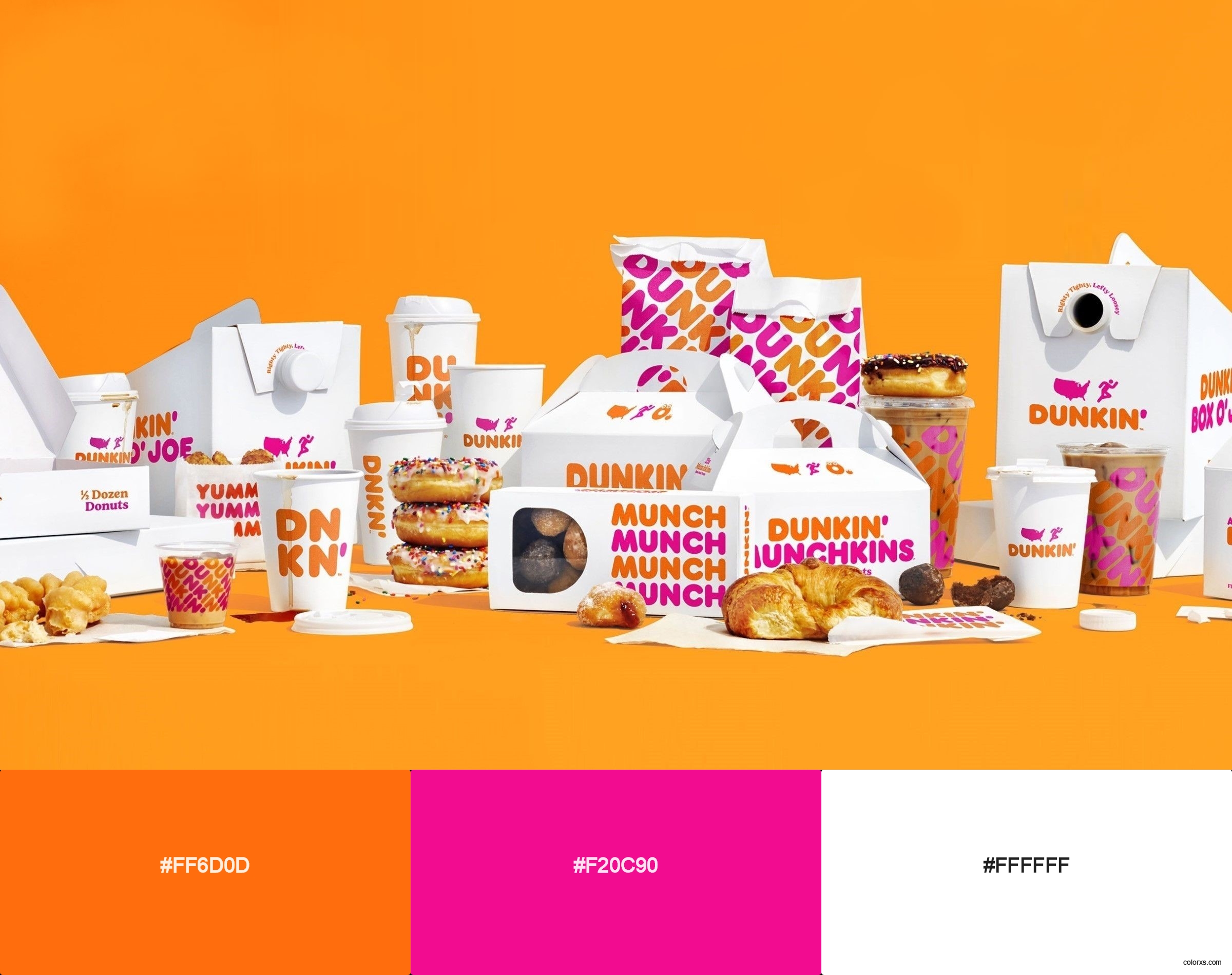 Dunkin’ Donuts Brand Color Palette