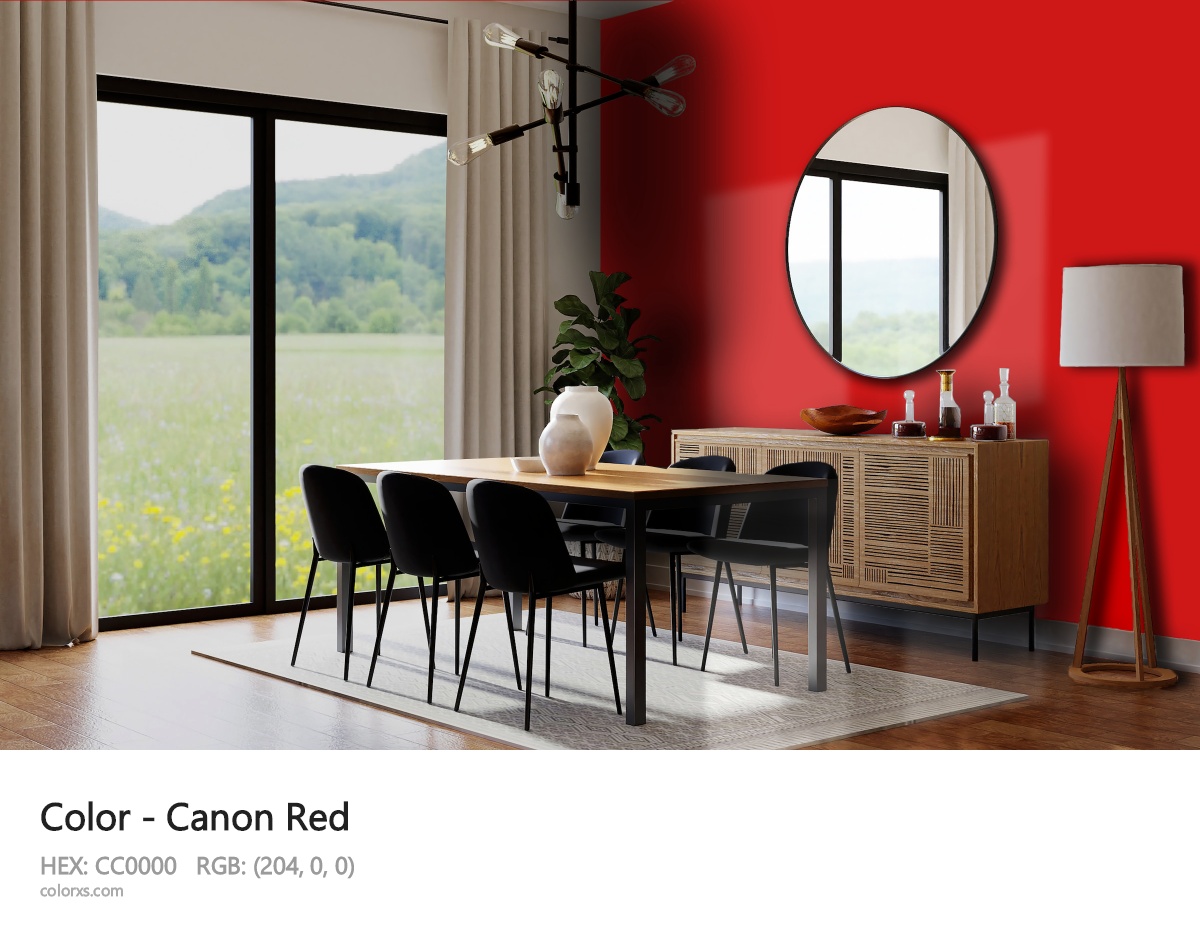 Canon Red Other dining room design