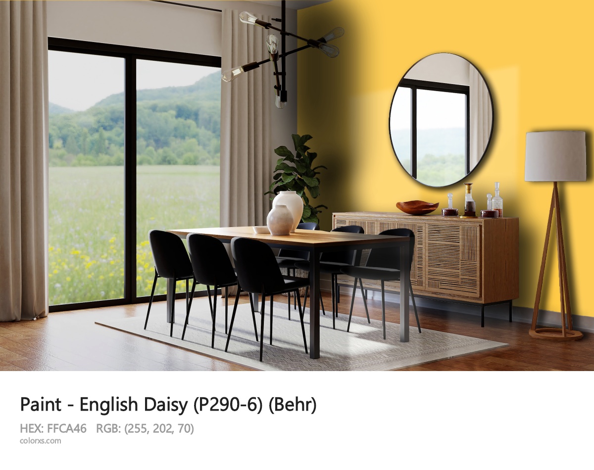 Behr English Daisy (P290-6) Paint dining room design