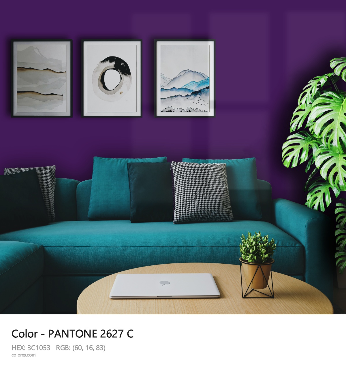 About PANTONE 2627 C color - its meaning and example