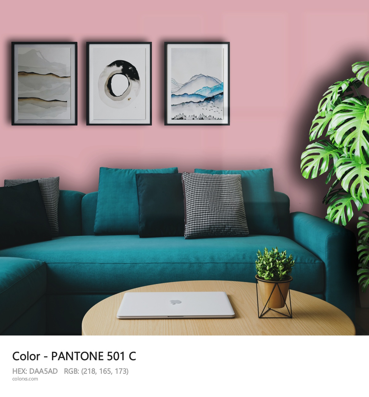 PANTONE 501 C CMS cozy coffee corner interior