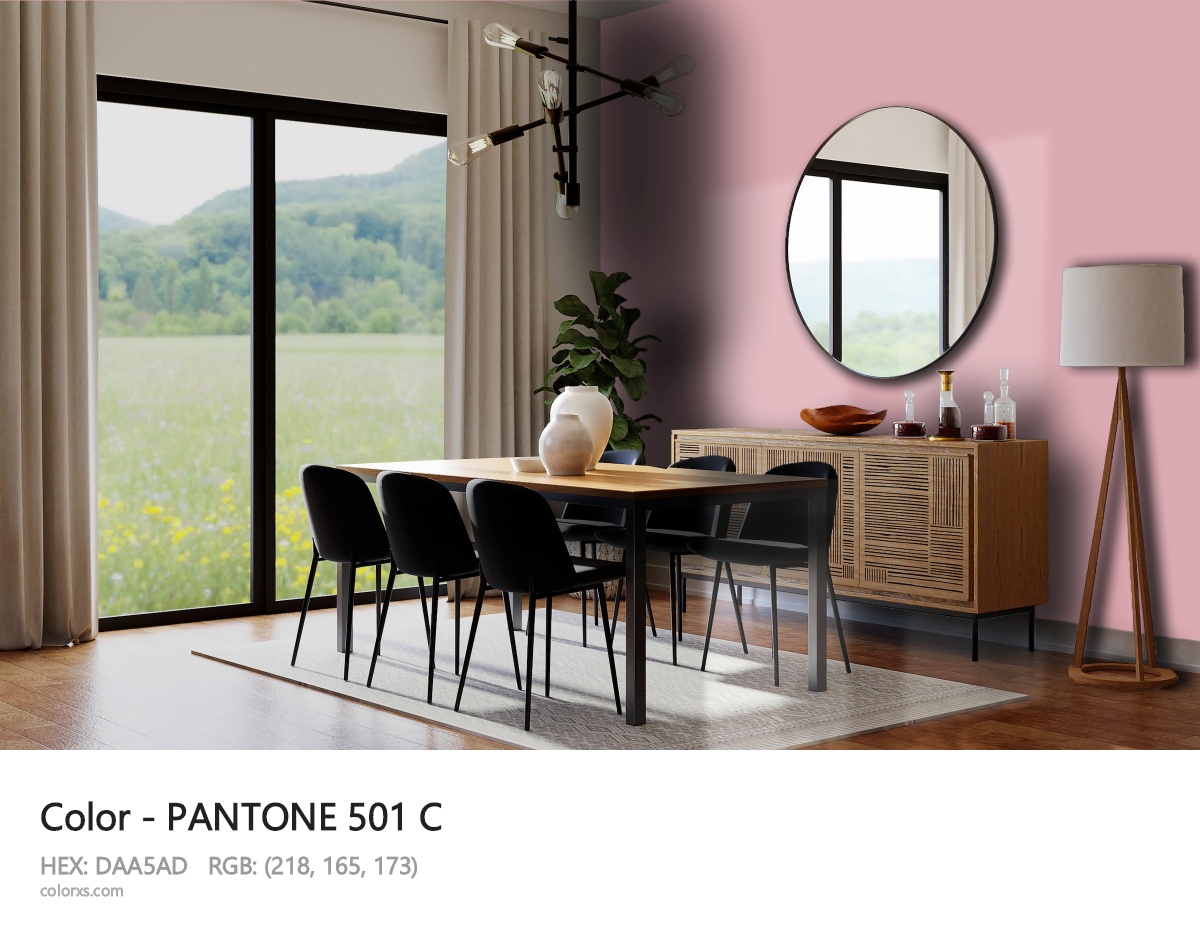 PANTONE 501 C CMS dining room design