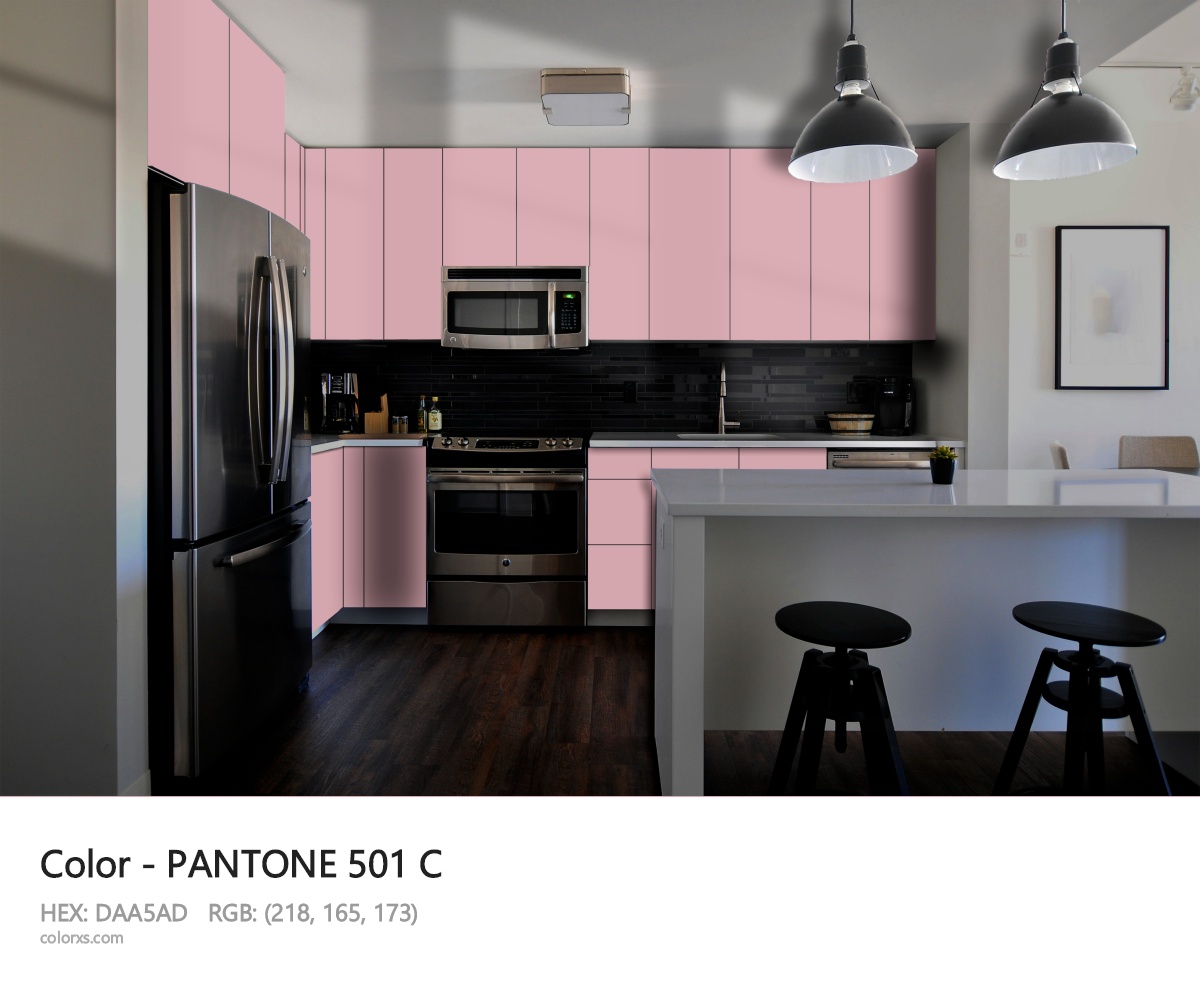 PANTONE 501 C CMS modular kitchen design