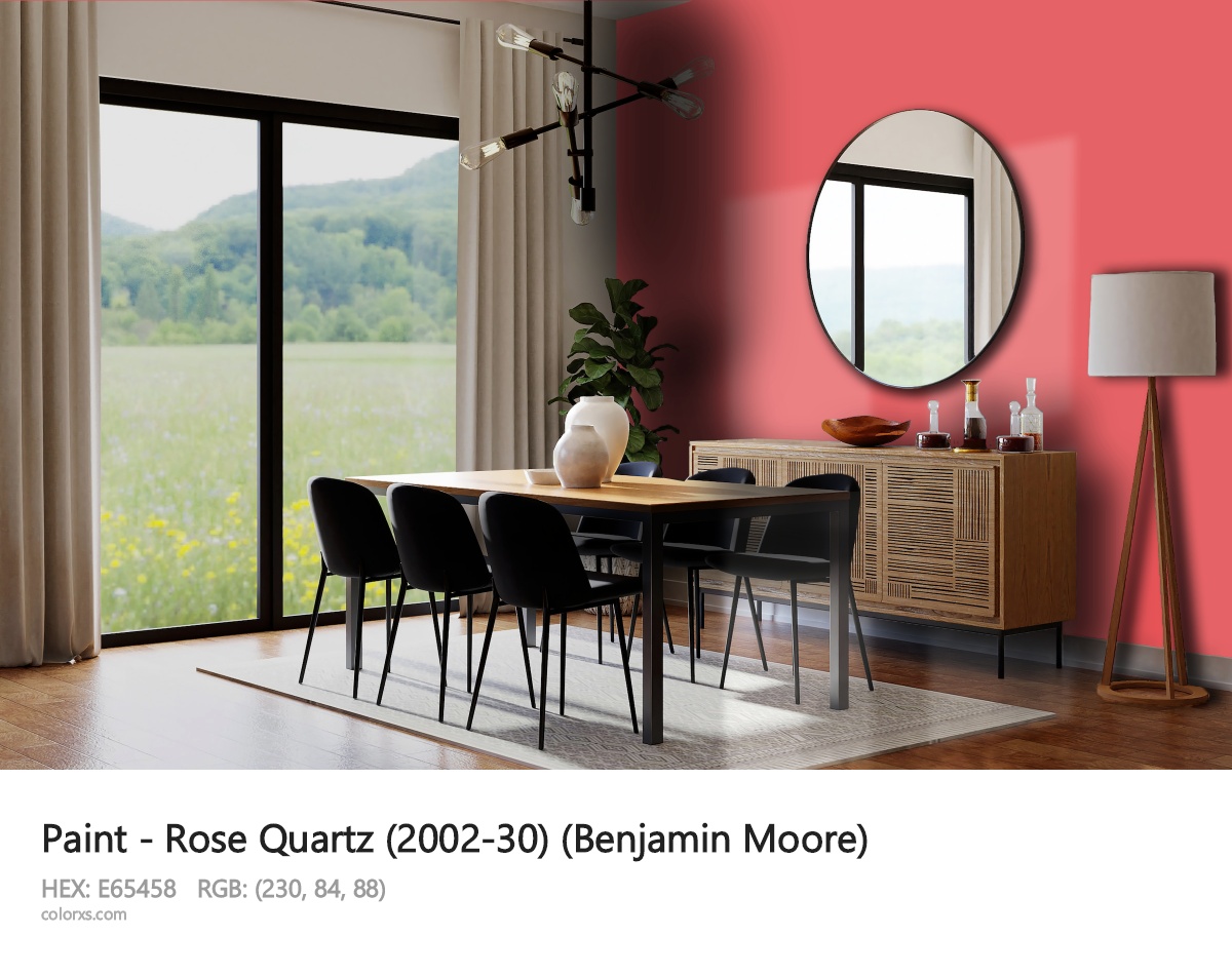 Benjamin Moore Rose Quartz (2002-30) Paint dining room design