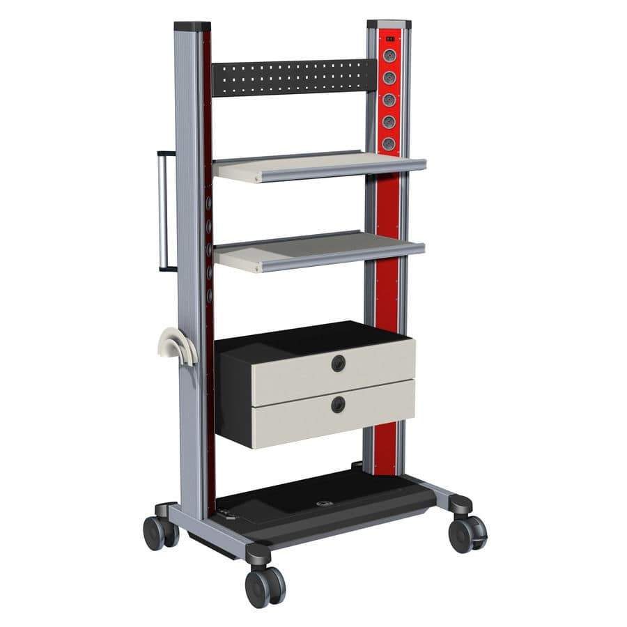 Workshop cart - ELABO - shelf / profile / with swivel casters