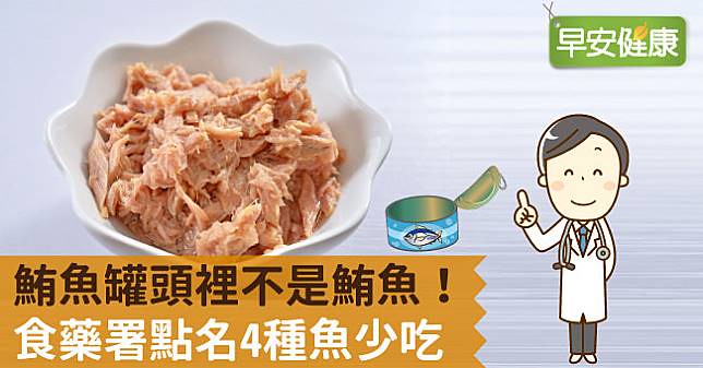 鮪魚罐頭裡恐不是鮪魚？食藥署點名4種魚少吃