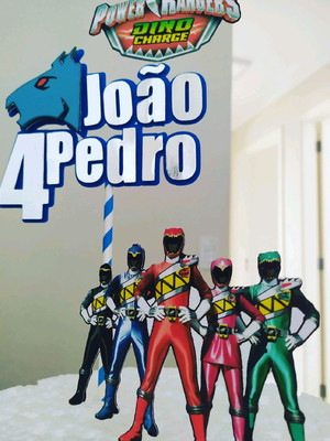 Topo de bolo power rangers