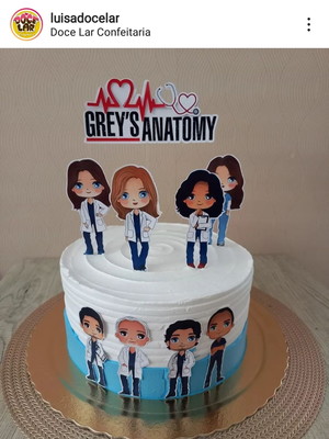 Topo de bolo greys anatomy