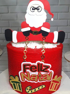 Topo de bolo natal