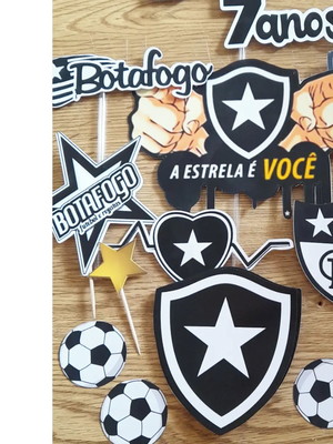 Topo de bolo botafogo