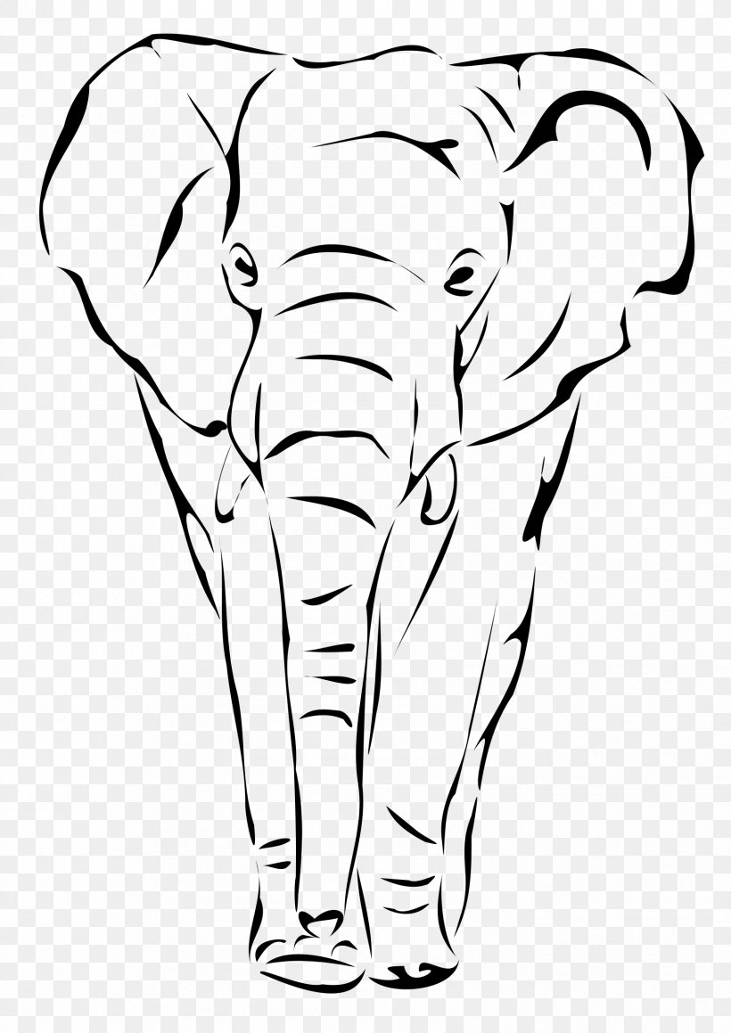 African Elephant Drawing Line Art Clip Art, PNG, 1697x2400px, African Elephant, Animal Figure, Art, Artwork, Black And White Download Free