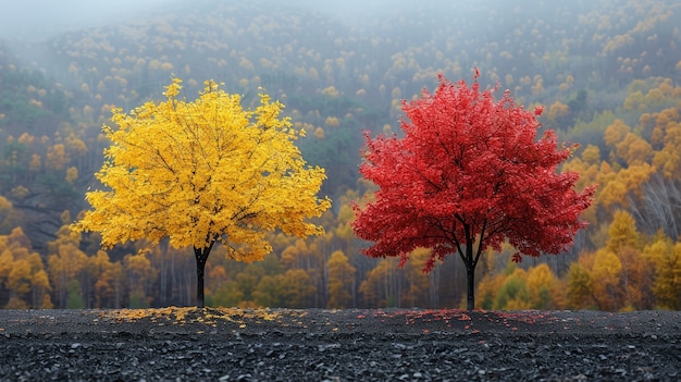 Albero fotorealistico con rami e tronco all'aperto in natura