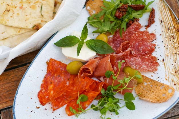 Cibo per la colazione in un ristorante