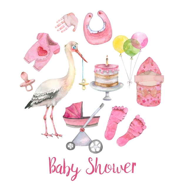 Banner de baby shower | Foto Premium