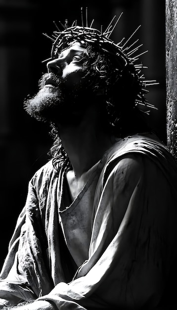 Foto gratuita scene del venerdì santo con gesù cristo.