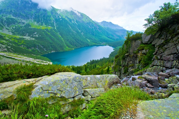 Foto gratuita morskie oko in tatry.