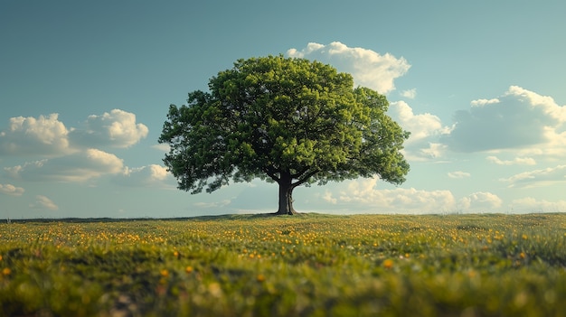 Foto gratuita vista fotorealista di un albero in natura con rami e tronco