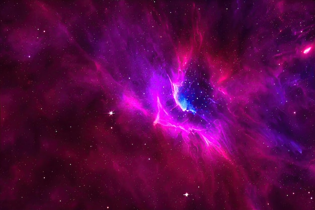 Foto gratuita sfondo dello spazio cosmo notturno stellato realistico e stelle brillanti via lattea e galassia a colori polvere di stelle