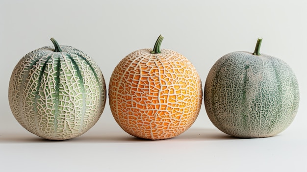 Foto gratuita natura morta di melone cantaloupe fotorealistico