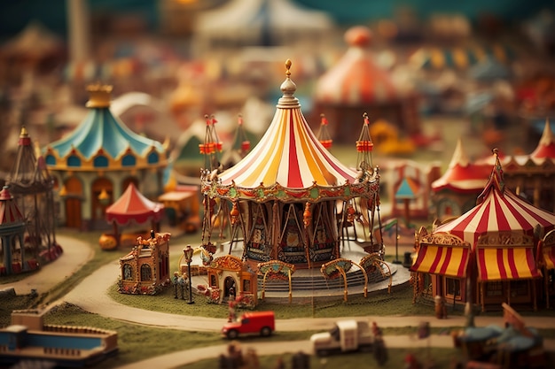 Foto gratuita tilt shift paesaggio fantasy medievale