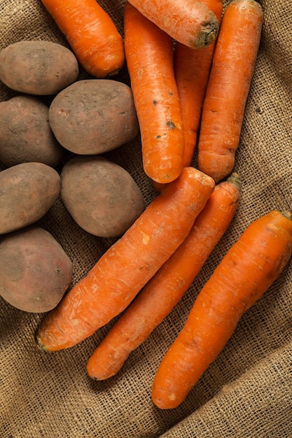 Foto gratuita verdure su coperta