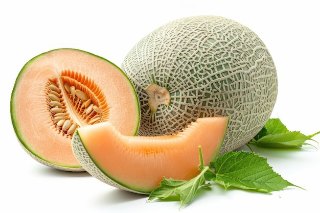 Foto gratuita vista del delizioso e salutare melone cantaloupe