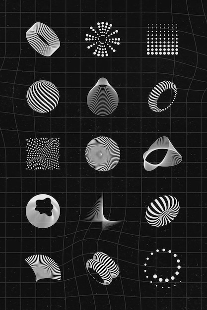 Free Vector abstract 3d design elements collection vector