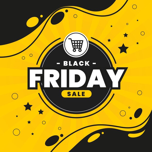 Black friday in flat design