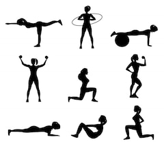 silhouette ginnastica