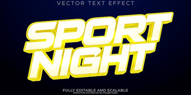 Free vector sport event text effect editable headline and champion text style